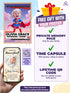 Custom Baby Flying Hero Poster – Personalized Baby Girl Wall Art